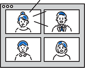 オンラインスクール・オンライン講座のコンテンツのイメージ