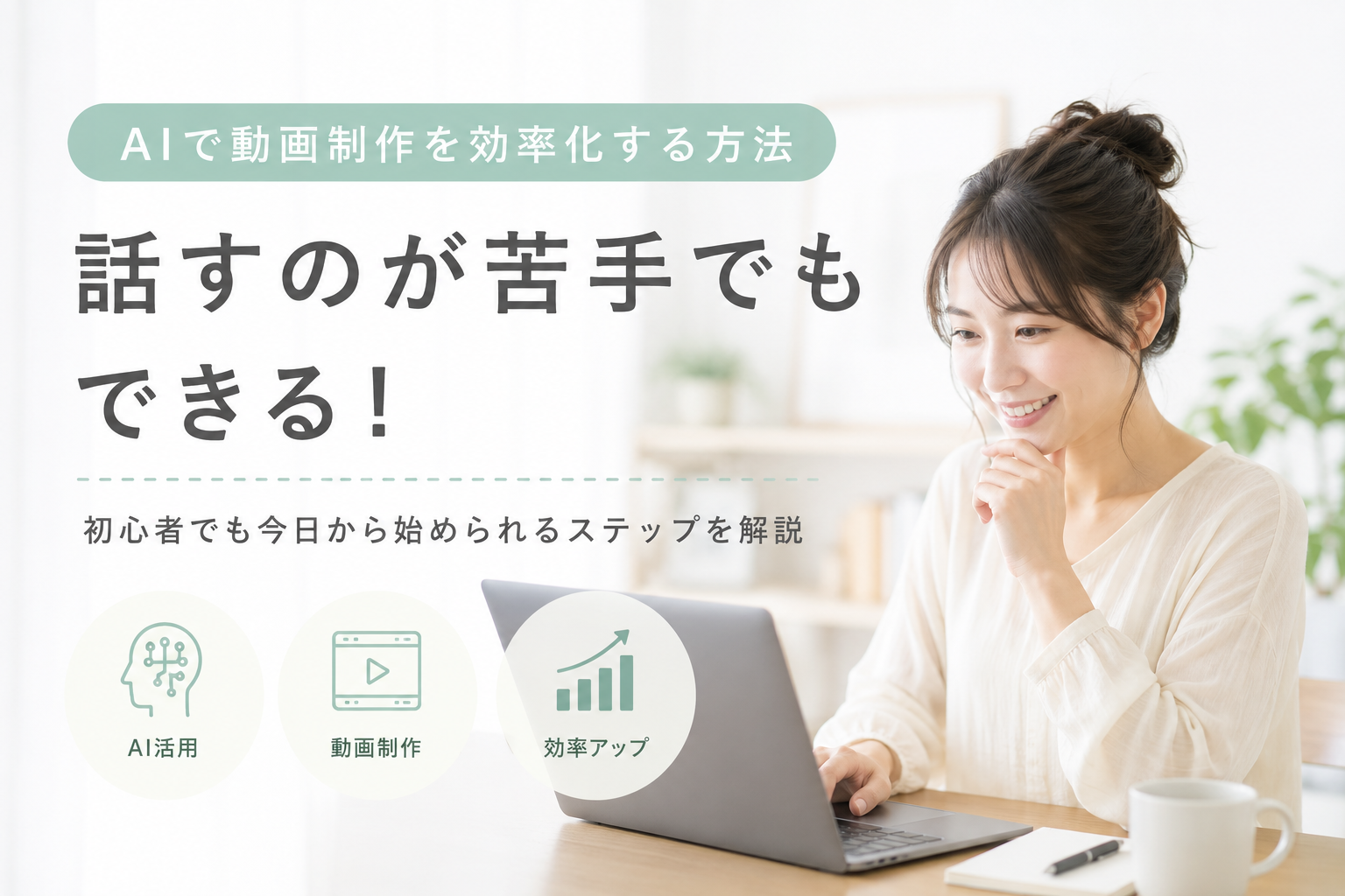 AIで動画制作を効率化する方法｜話すのが苦手でも、時間がなくても動画は作れる