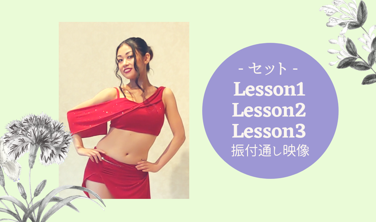 Lesson1〜Lesson3セット(振付通し動画付)